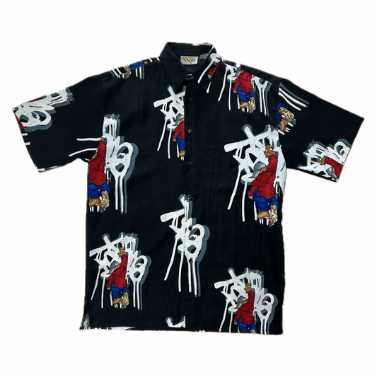 Y2K GRAPHIC BUTTON-UP