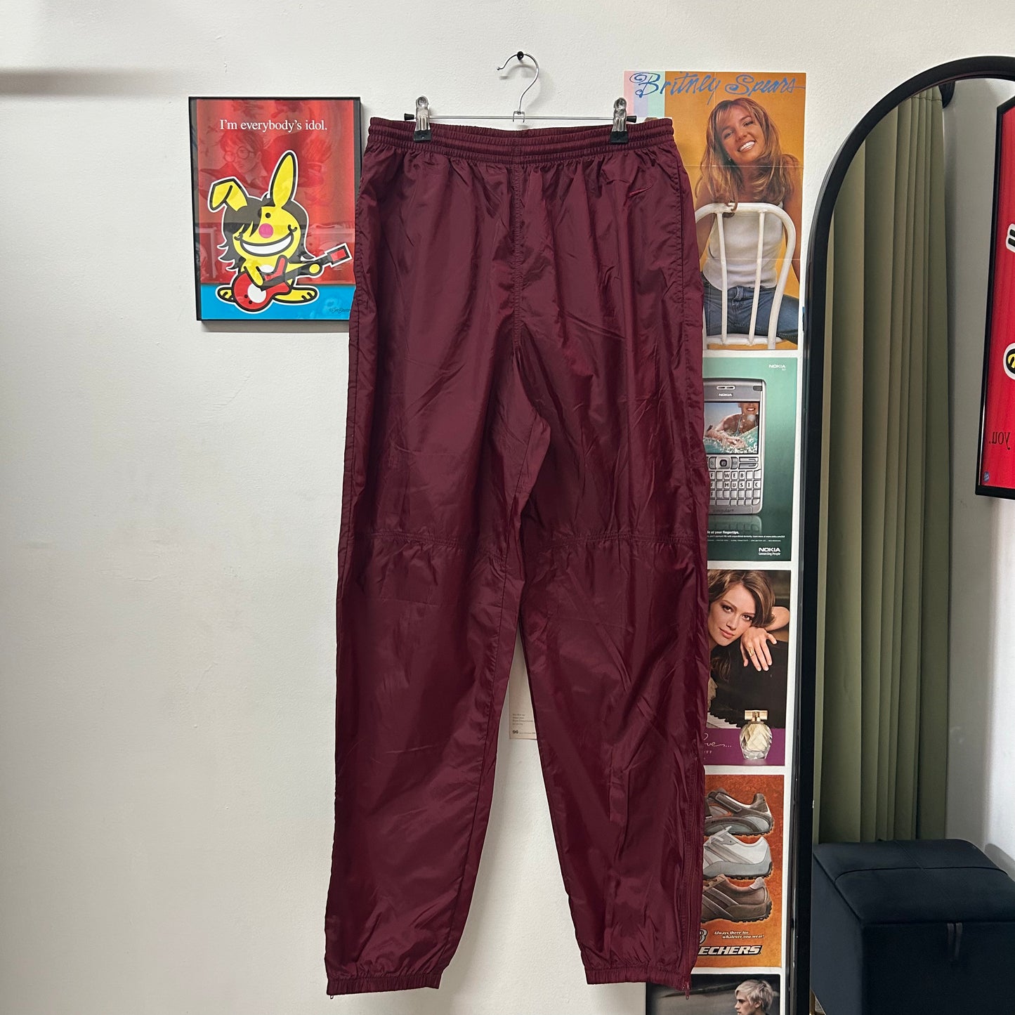 NIKE VTG 90s WINDBREAKER NYLON PANTS