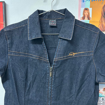 FUBU 90s/Y2K DENIM JUMPSUIT