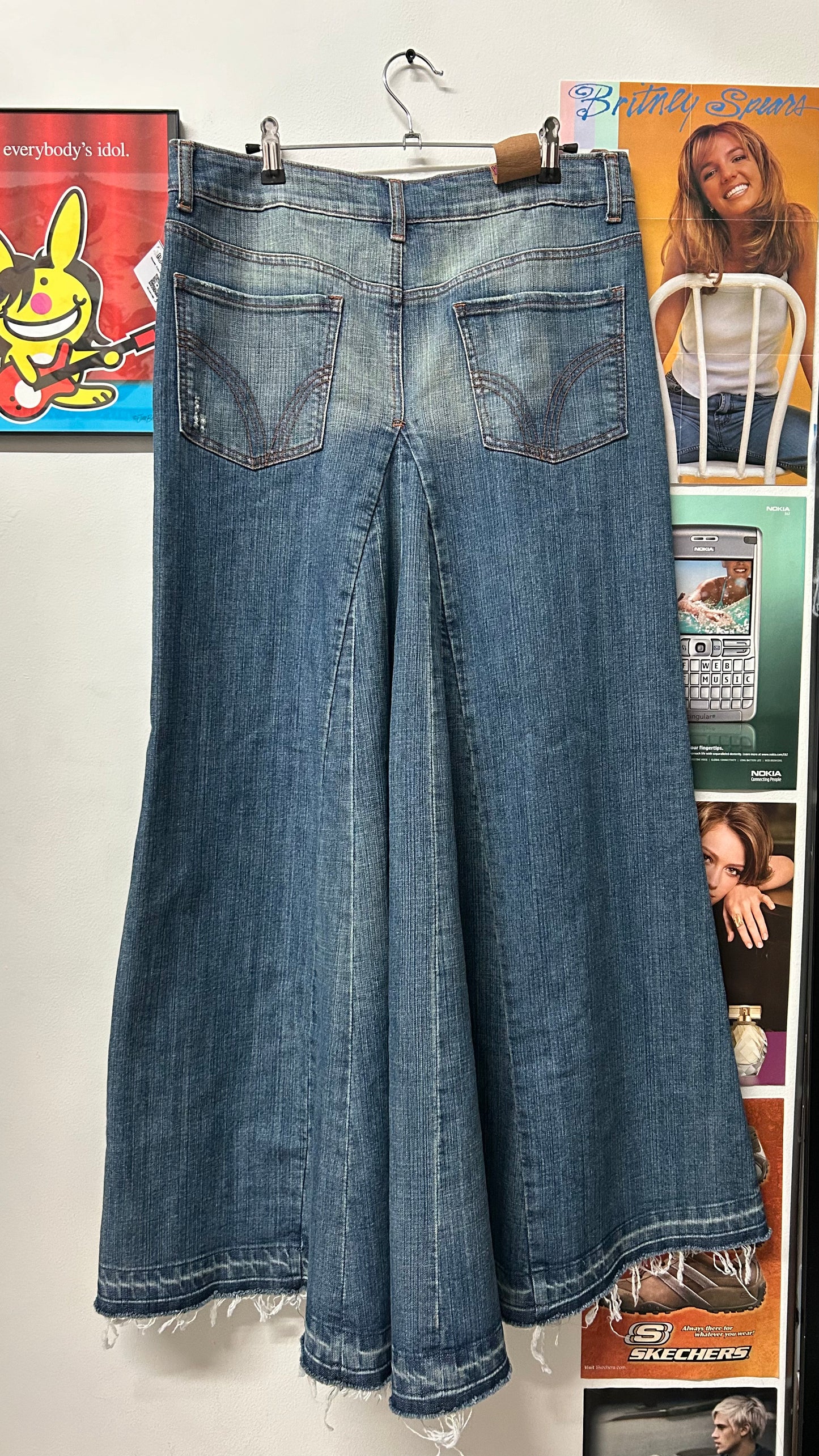 YOUNIQUE Y2K MAXI DENIM SKIRT NWT