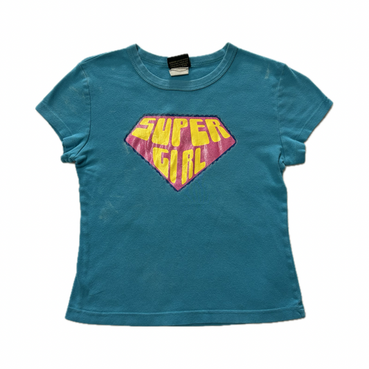 WARNER BROS. "SUPER GIRL" Y2K BABY TEE