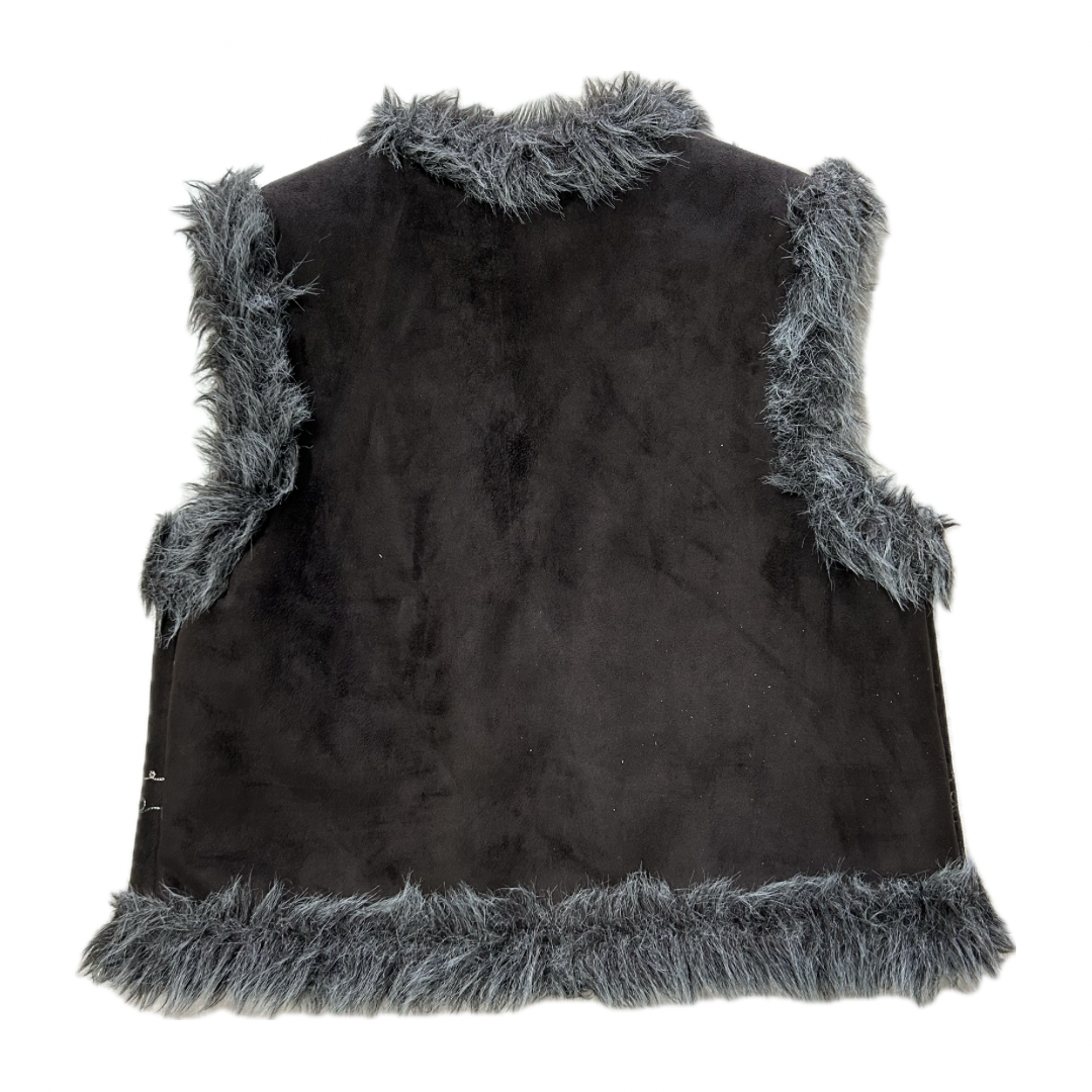 WET SEAL Y2K FUR VEST NWT